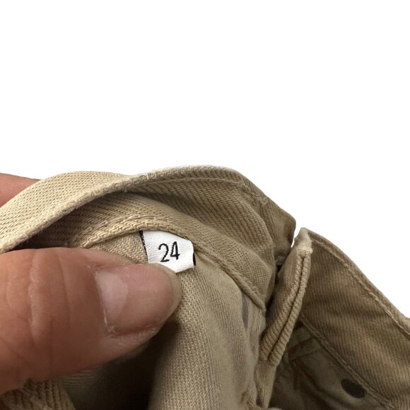 Boyish The Tommy Tan The Crowd High Rise Button Fly Rigid Straight Jeans Size 24 - Picture 7 of 9